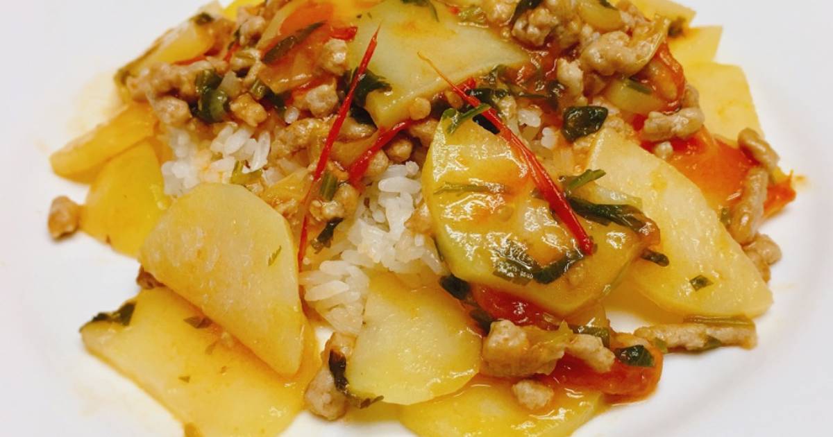 Cơm khoai tây xào