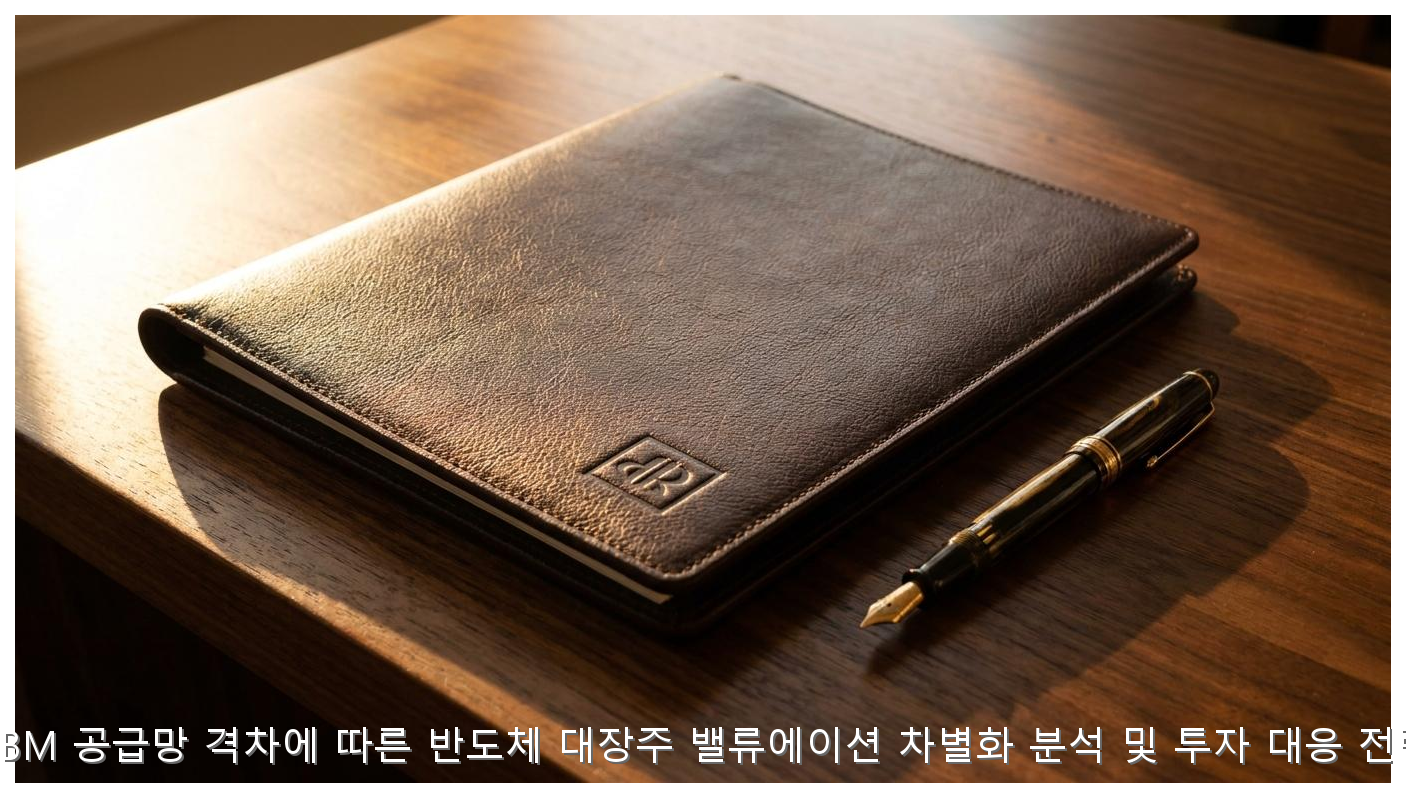 HBM 공급망 격차와 반도체 대장주 밸류에이션 전략 핵심 안내 및 분석 인포그래픽 (2)