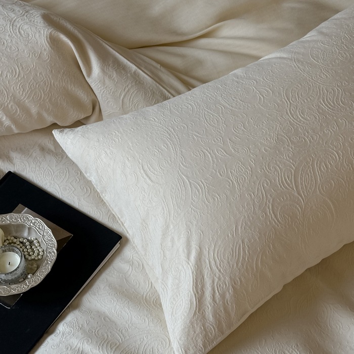 Cotton bedding set, jacquard relief, Japanese style