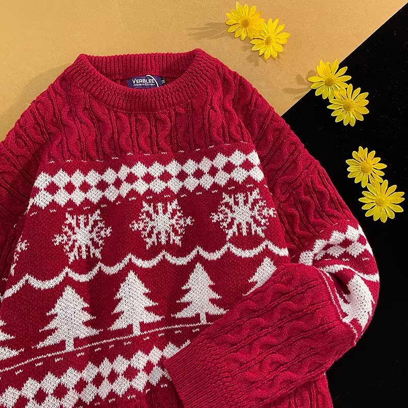 Loose knit sweater in Japanese style