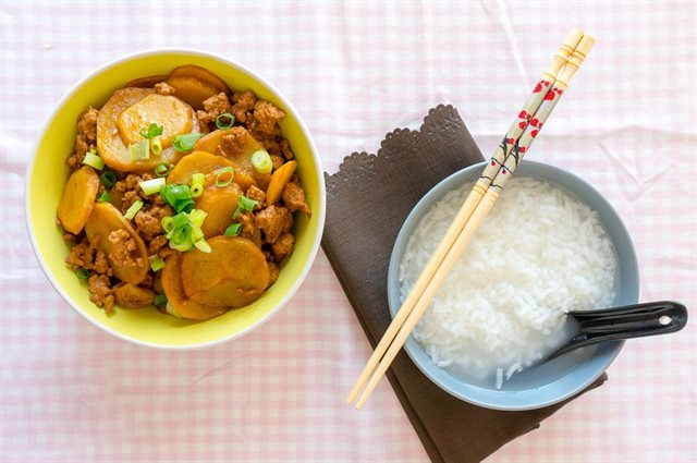 Khoai Tây Kho Thịt Băm