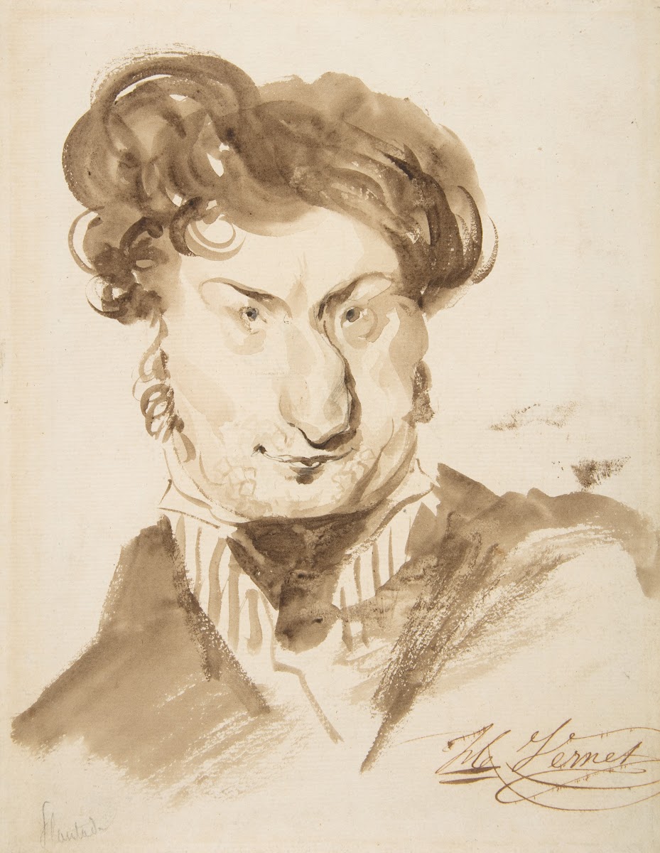 Caricature of Charles Henri Plantade 19th century