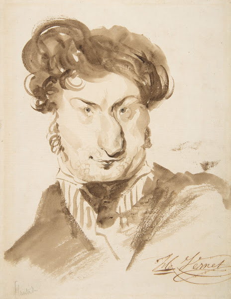 Caricature of Charles Henri Plantade 19th century
