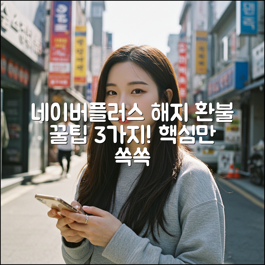 네이버플러스 멤버십 해지 & 포인트 환불 3가지 꿀팁