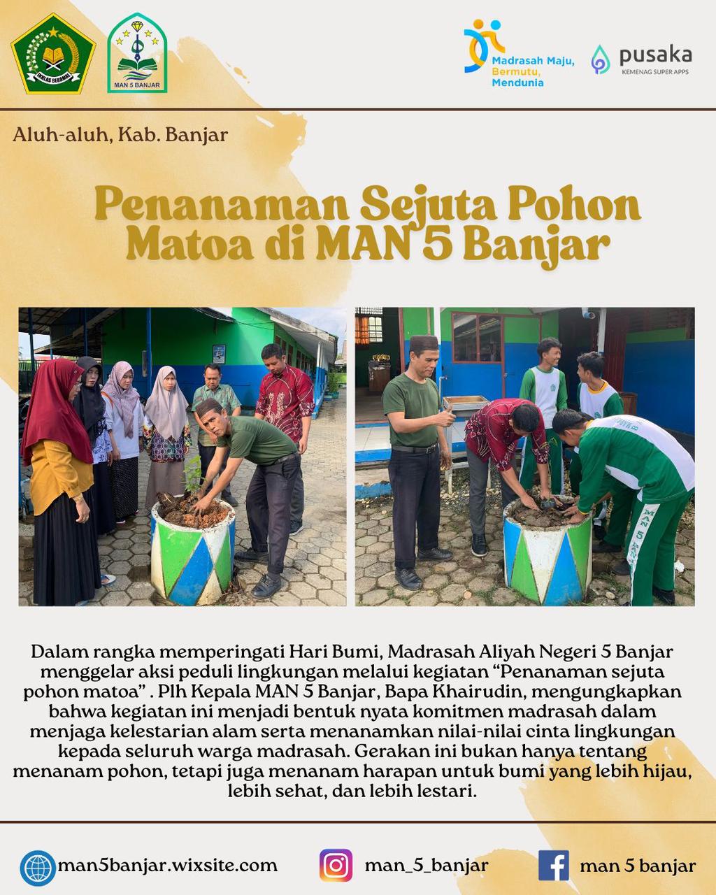 Penanaman Pohon Matoa