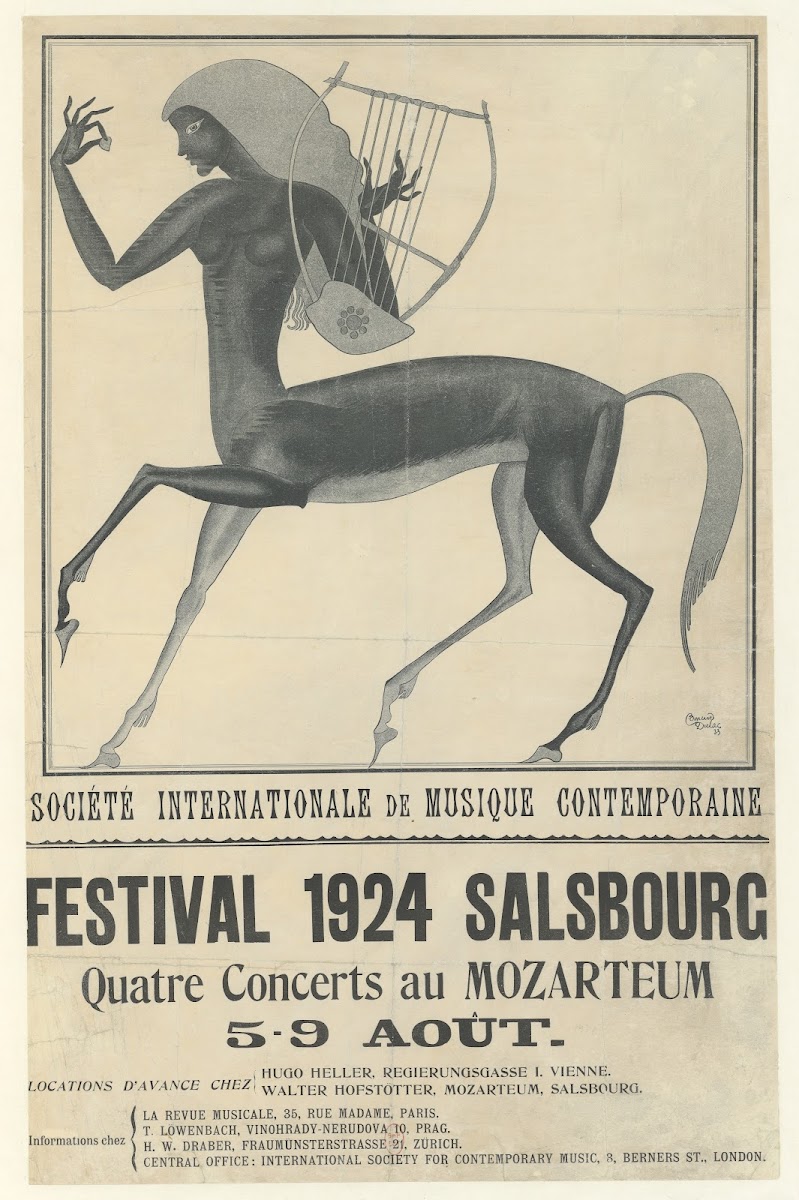 Festival 1924 Salsbourg sic Société internationale de musique contemporaine 1924