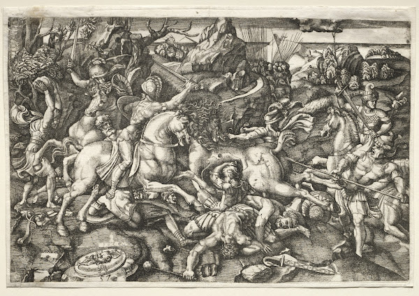 Combat between horsemen 1523