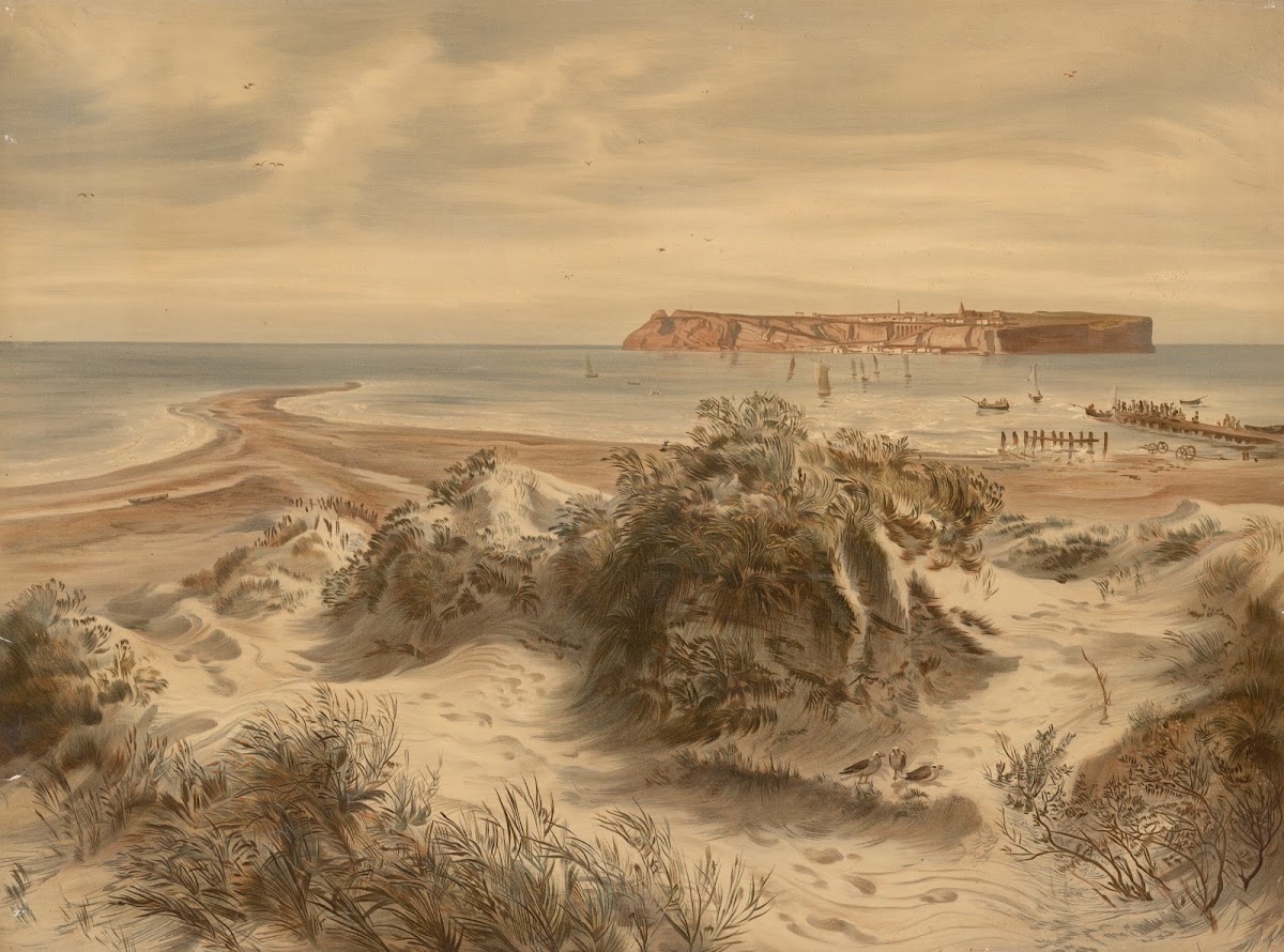 The dune and the rocky island of Heligoland 1890