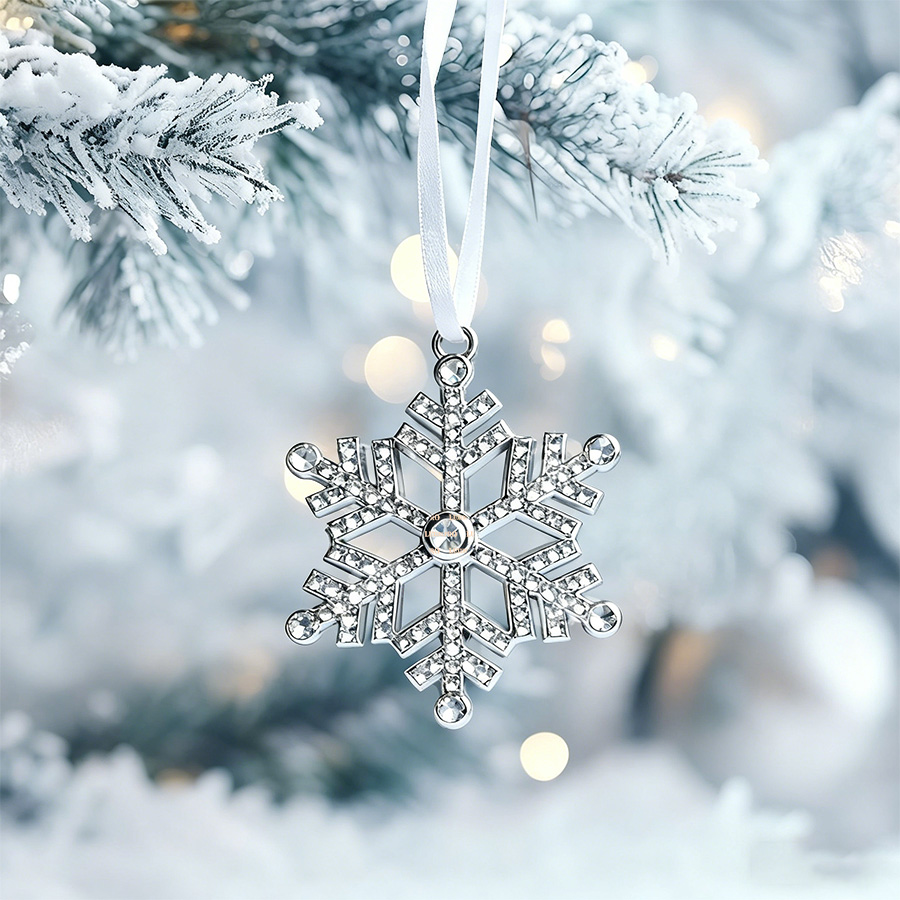 Snowflake Christmas Tree Projection Ornament