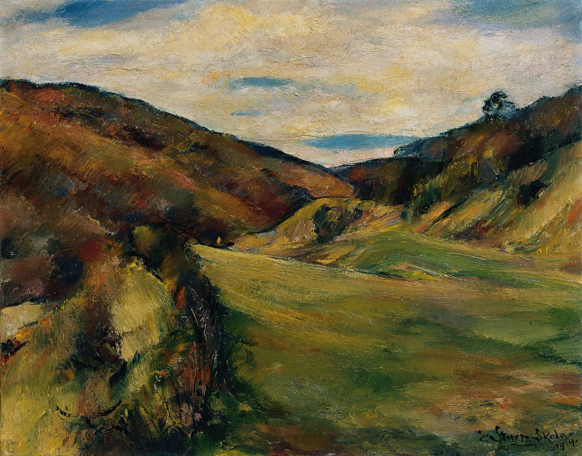 Wiese am Dreimarkstein in Sievering 1919