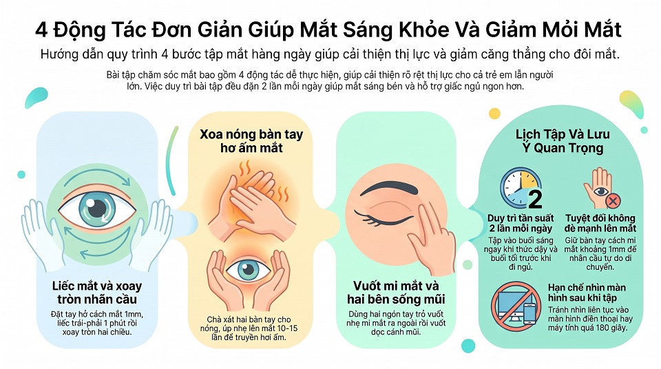 4 bài tập cho đôi mắt - FbTN