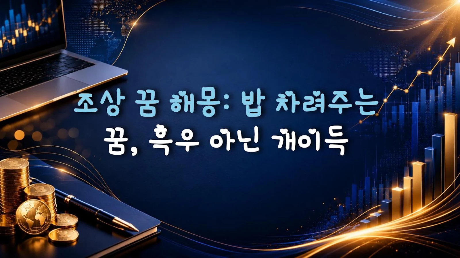 조상 꿈 해몽: 밥 차려주는 꿈, 흑우 아닌 개이득