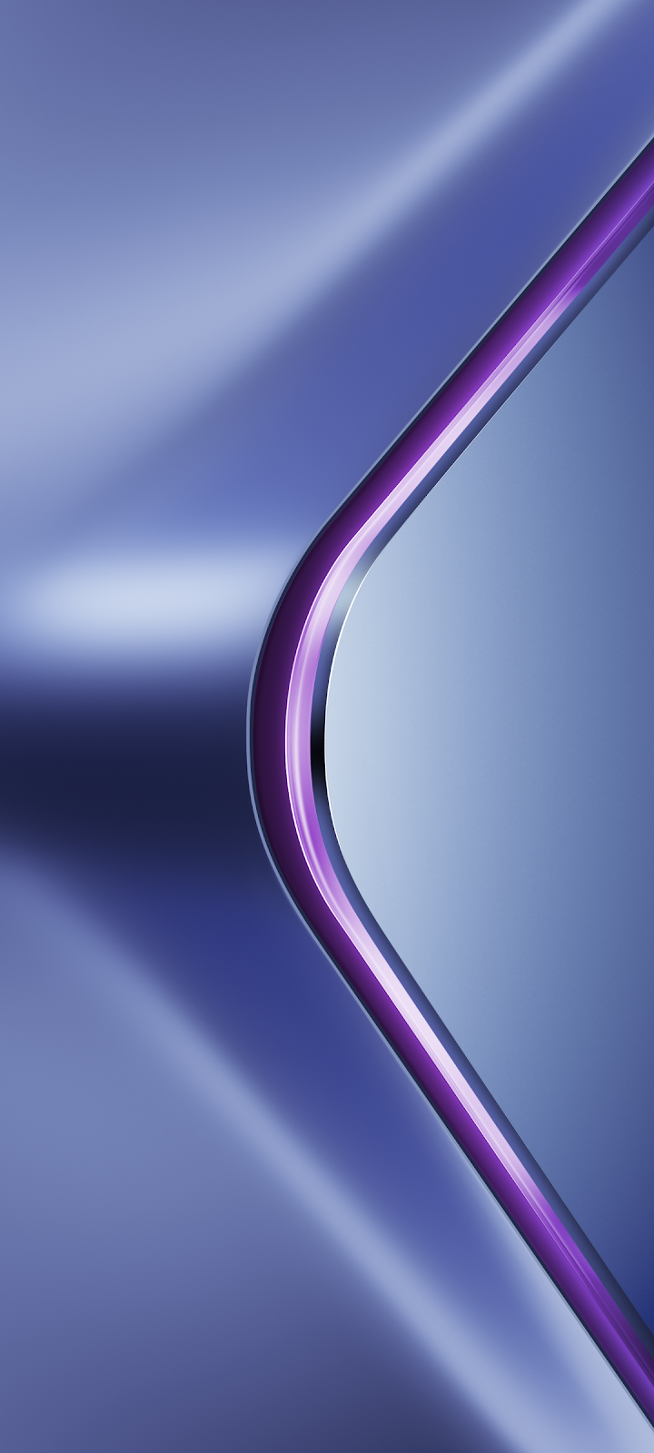 Smooth Purple Curve Abstract Design - Digital Abstract Rendering Full HD iPhone Wallpaper (1080x2400)