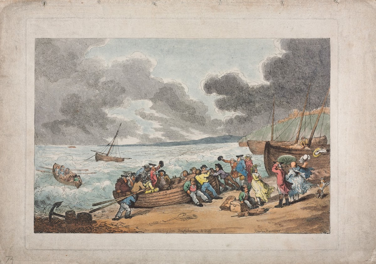 Embarking from Brighthelmstone to Dieppe 1787