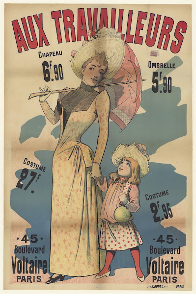 Aux Travailleurs chapeau costume 45 Bd Voltaire 1890