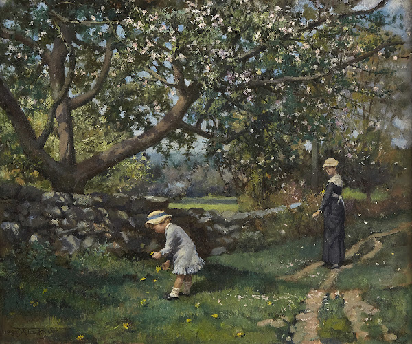 Picking Up Spring Flowers 1882