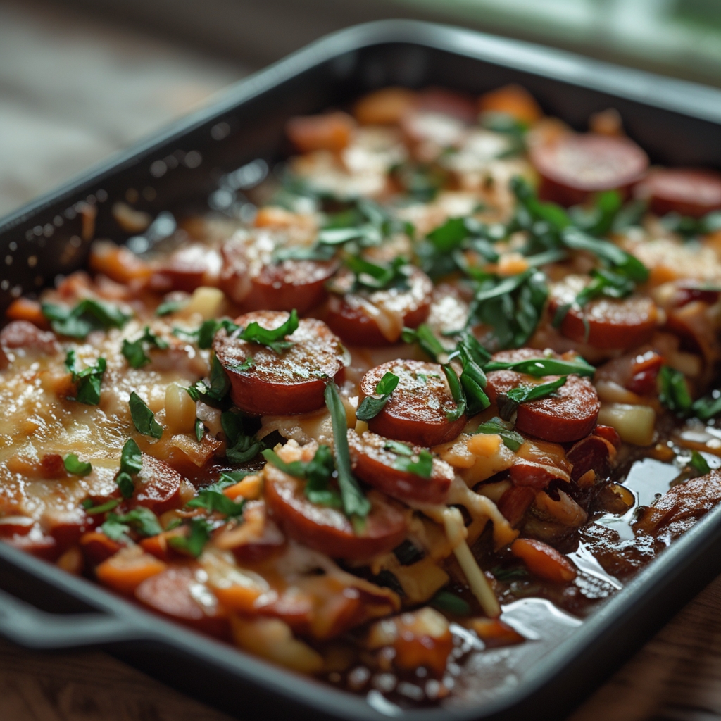 One-Pan Honey Garlic Kielbasa & Veggies for Busy Nights - Easy Weeknight Dinner