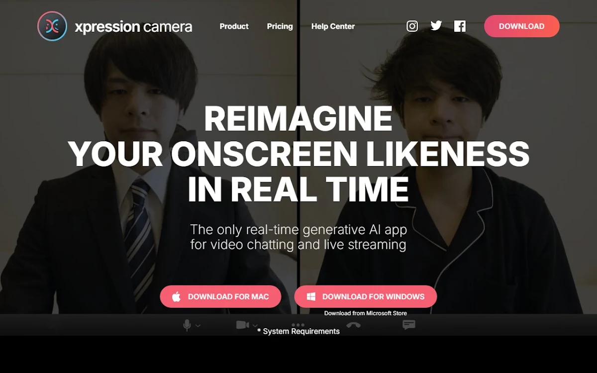 Captura de Xpression Camera