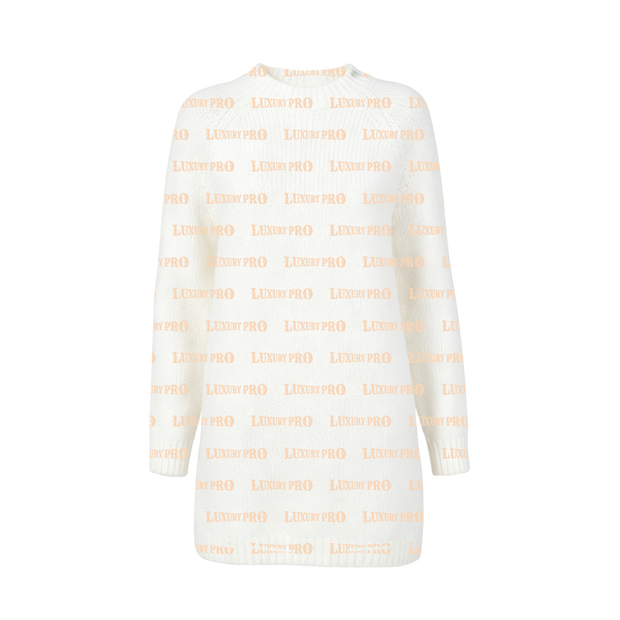 AOP B17L Crew Neck Mid Length Long Sleeve Sweater