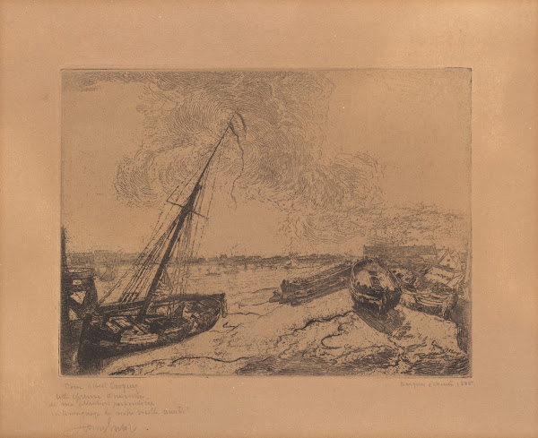 Gestrande schuiten 1888