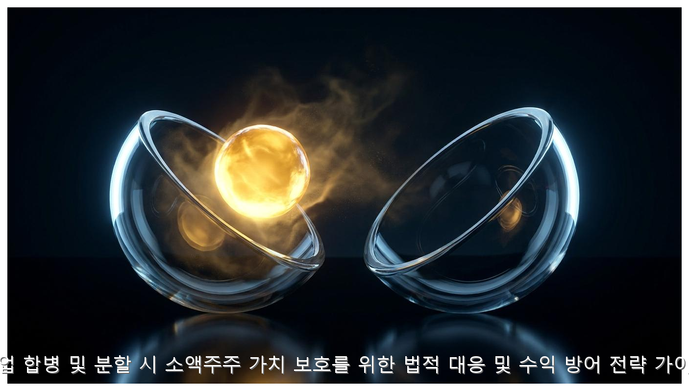 기업 합병 및 분할 시 소액주주 가치 보호를 위한 법적 대응 및 수익 방어 전략 가이드 핵심 안내 및 분석 인포그래픽 (3)