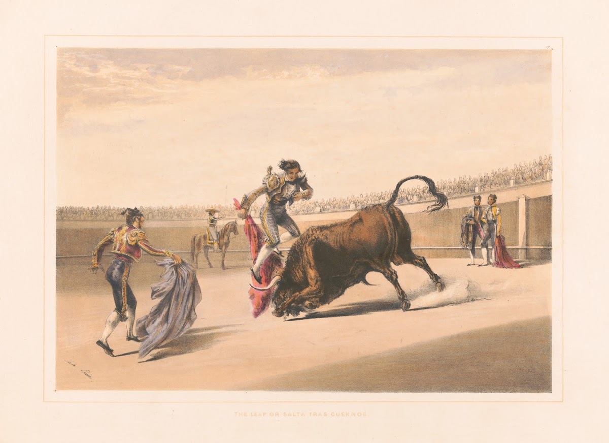 The leap or salta tras cuernos 1860 1870