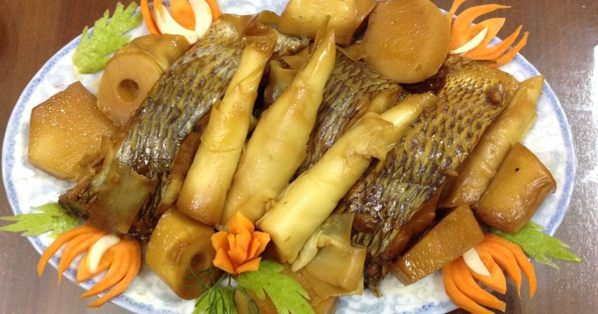 Cá rô phi kho măng
