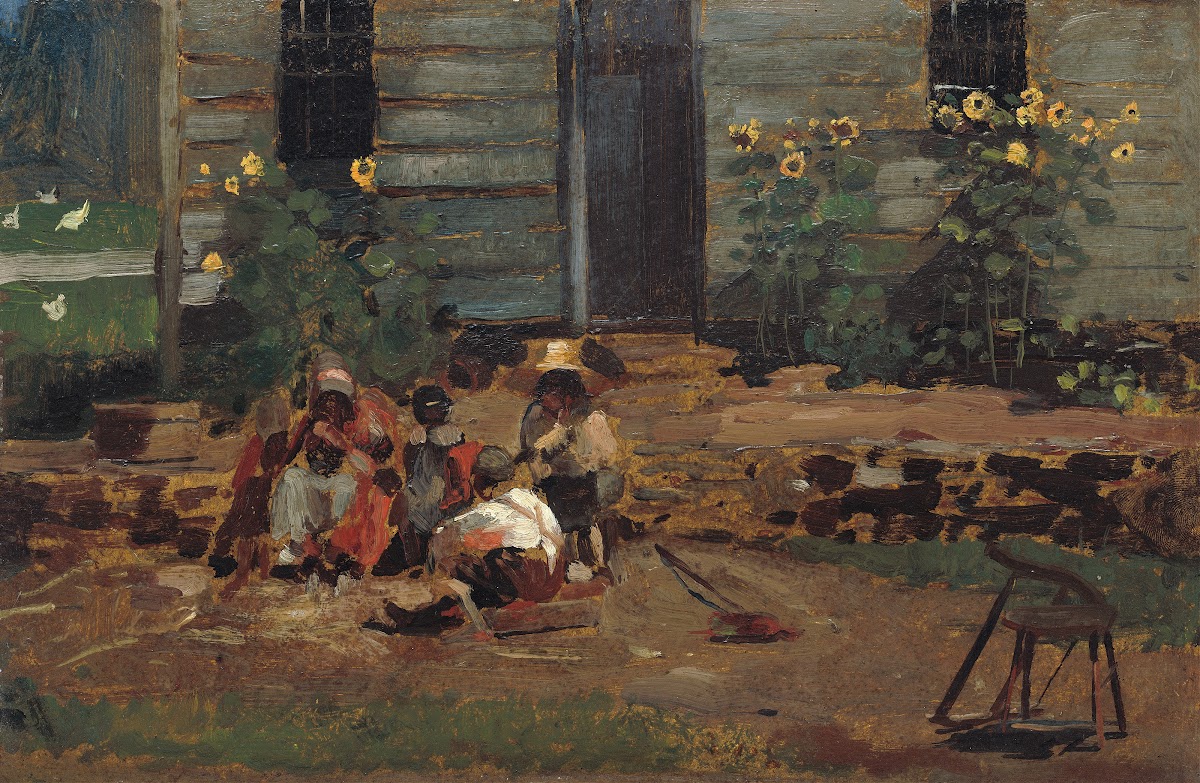 Sketch of a Cottage Yard c 1876