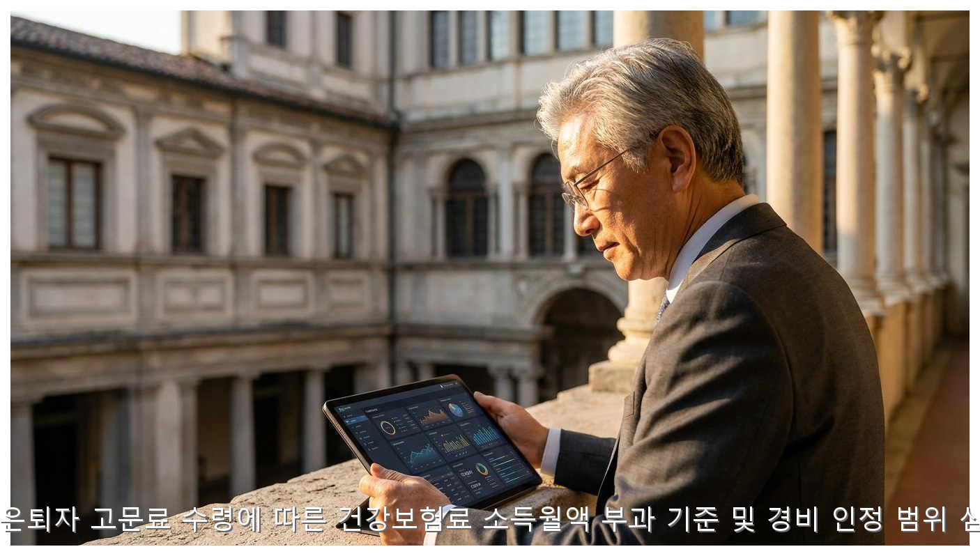 2026년 은퇴자 고문료 수령에 따른 건강보험료 소득월액 부과 기준 및 경비 인정 범위 심층 분석 핵심 안내 및 분석 인포그래픽 (2)
