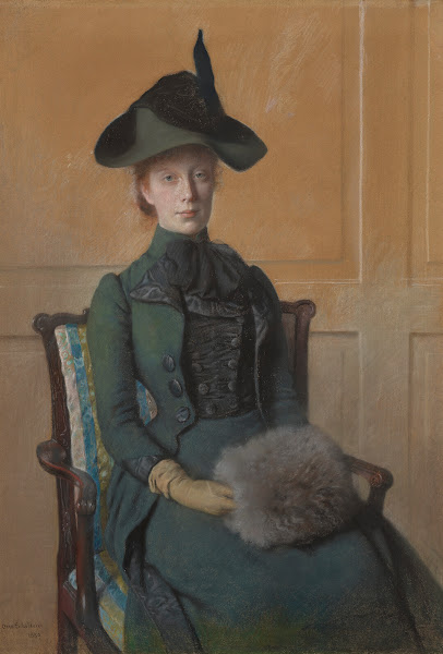 Portrait of Elizabeth Bruel Seated with her Hands in a Muff 1889
