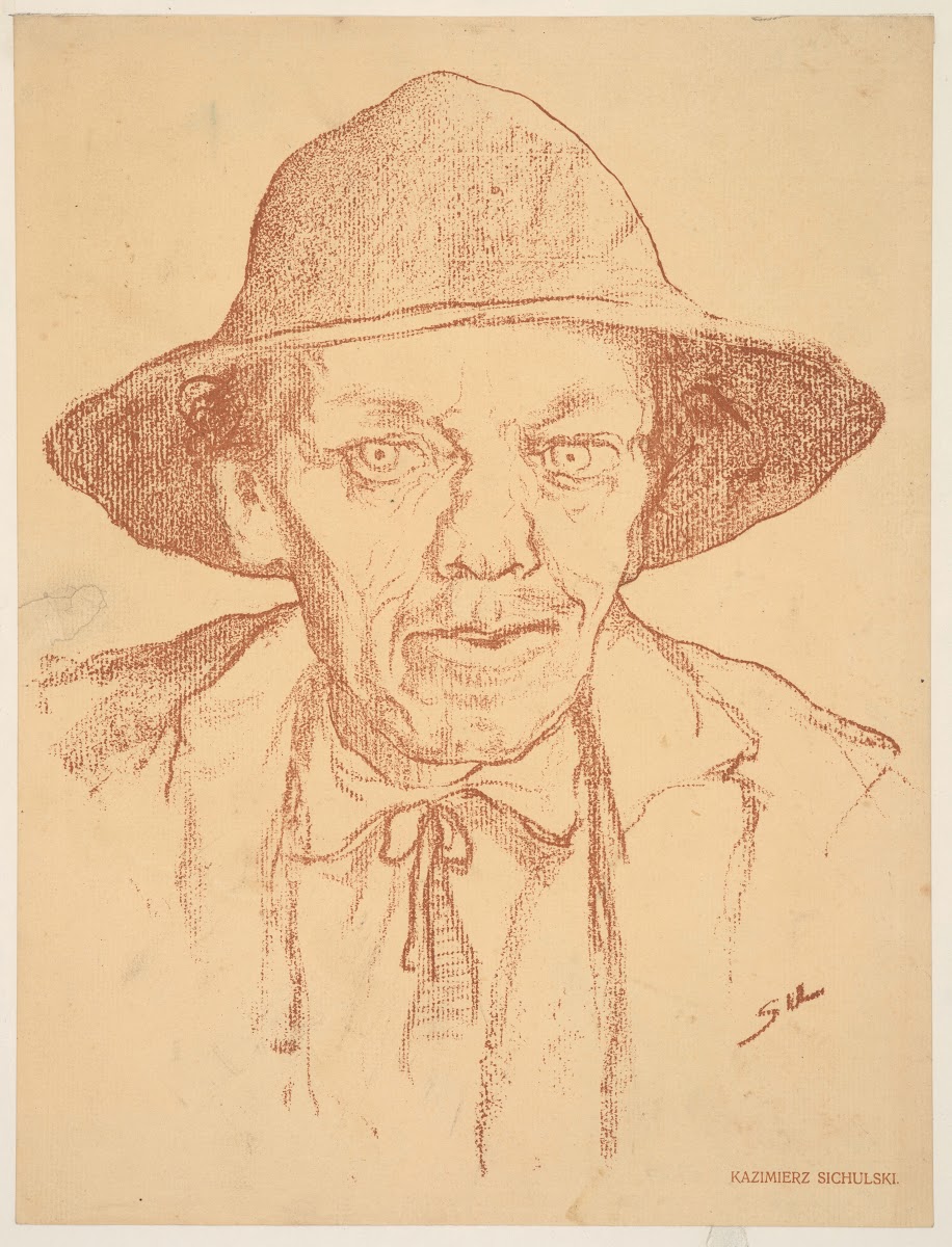 Head of a peasant wearing a hat 1903