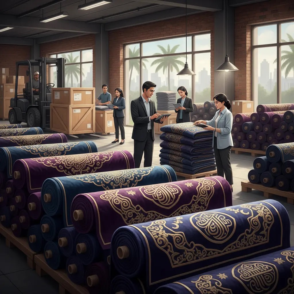 Distributor kain penutup keranda bordir di Surabaya