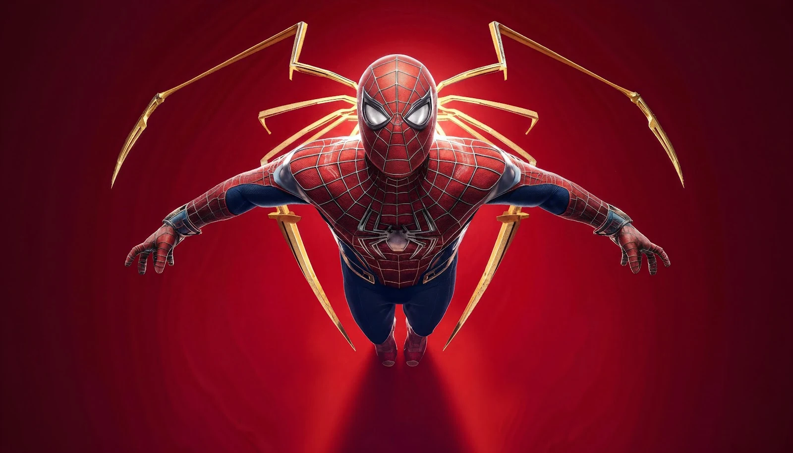 Spider-Man In Iron Spider Suit - Digital Cinematic Art 5K Wallpaper (5376x3072)