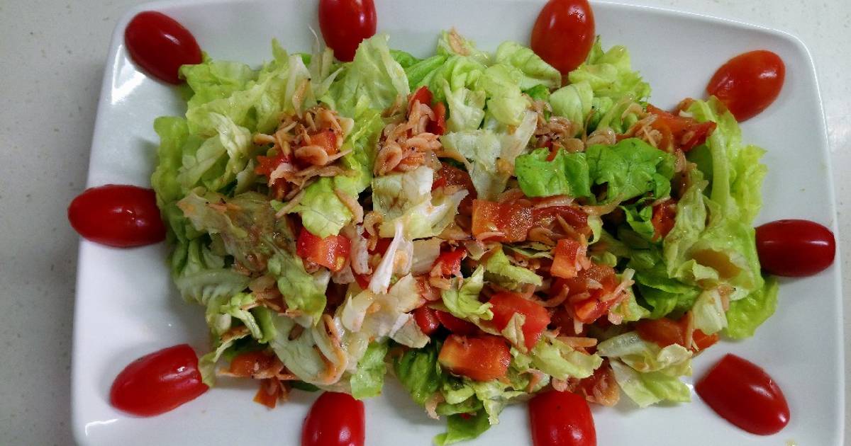 Tép khô trộn xà lách