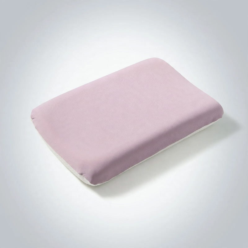Year-round neck pillow with gel and memory foam