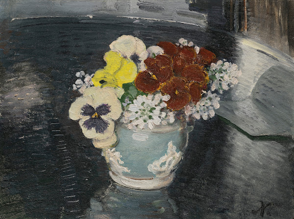 Pansies and Other Flowers circa 1926