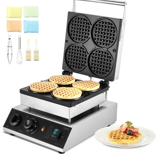 Photo 2 of Industrial Round Waffle Maker 4 Slice