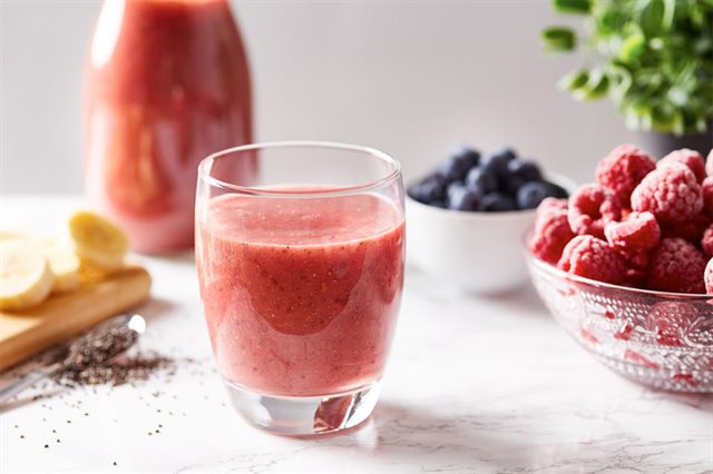 Sinh Tố Chuối Mâm Xôi Bơ