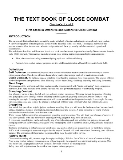 Text Book of Close Combat