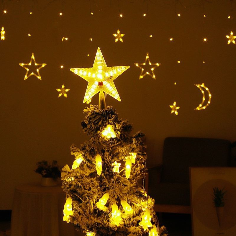 Glowing Christmas Tree Topper with Lighting Modes