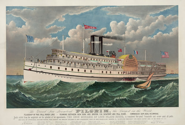 The grand new steamboat Pilgrim 1883