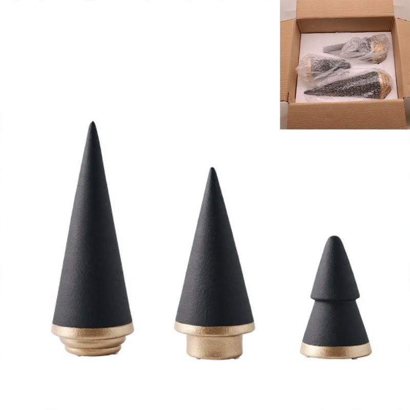 Ceramic Christmas Tree, Geometric Design
