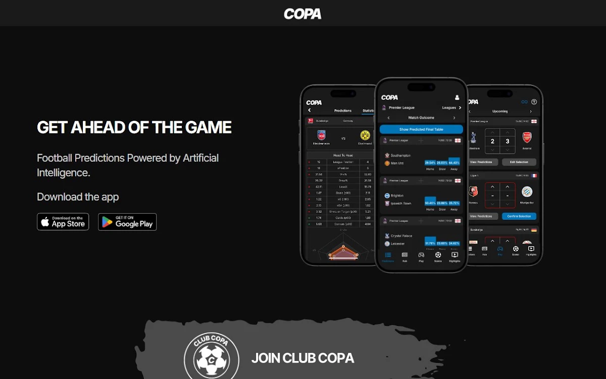 Captura de Sports Prediction AI