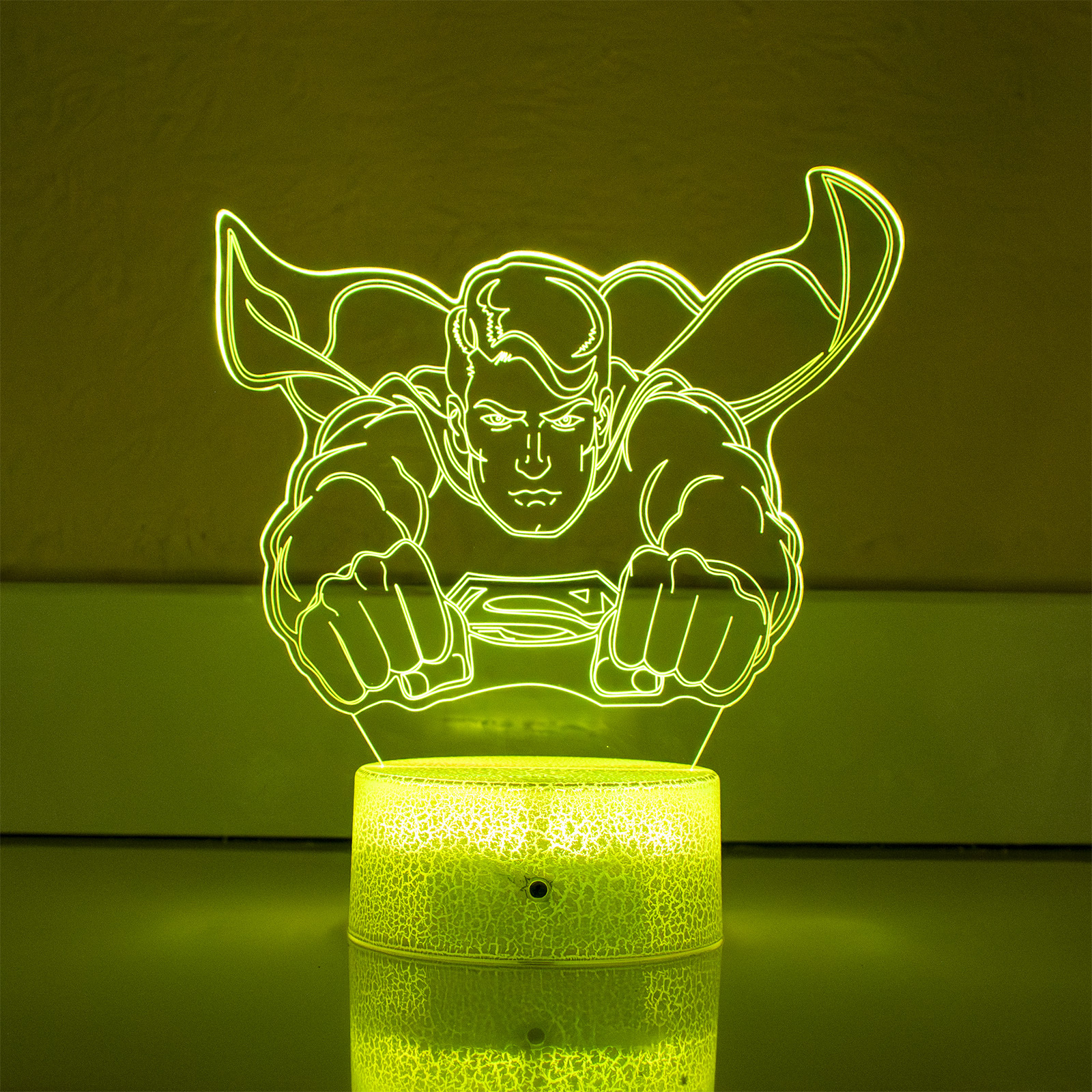 3D-Nachtlicht 7-Farben, Touchschalter und Fernbedienung
