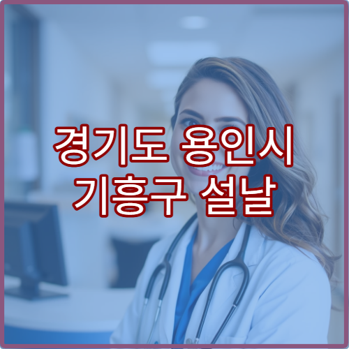 경기도 용인시 기흥구 설날 명절 내과 연휴 진료 병원 감기·복통 응급 진료 가능