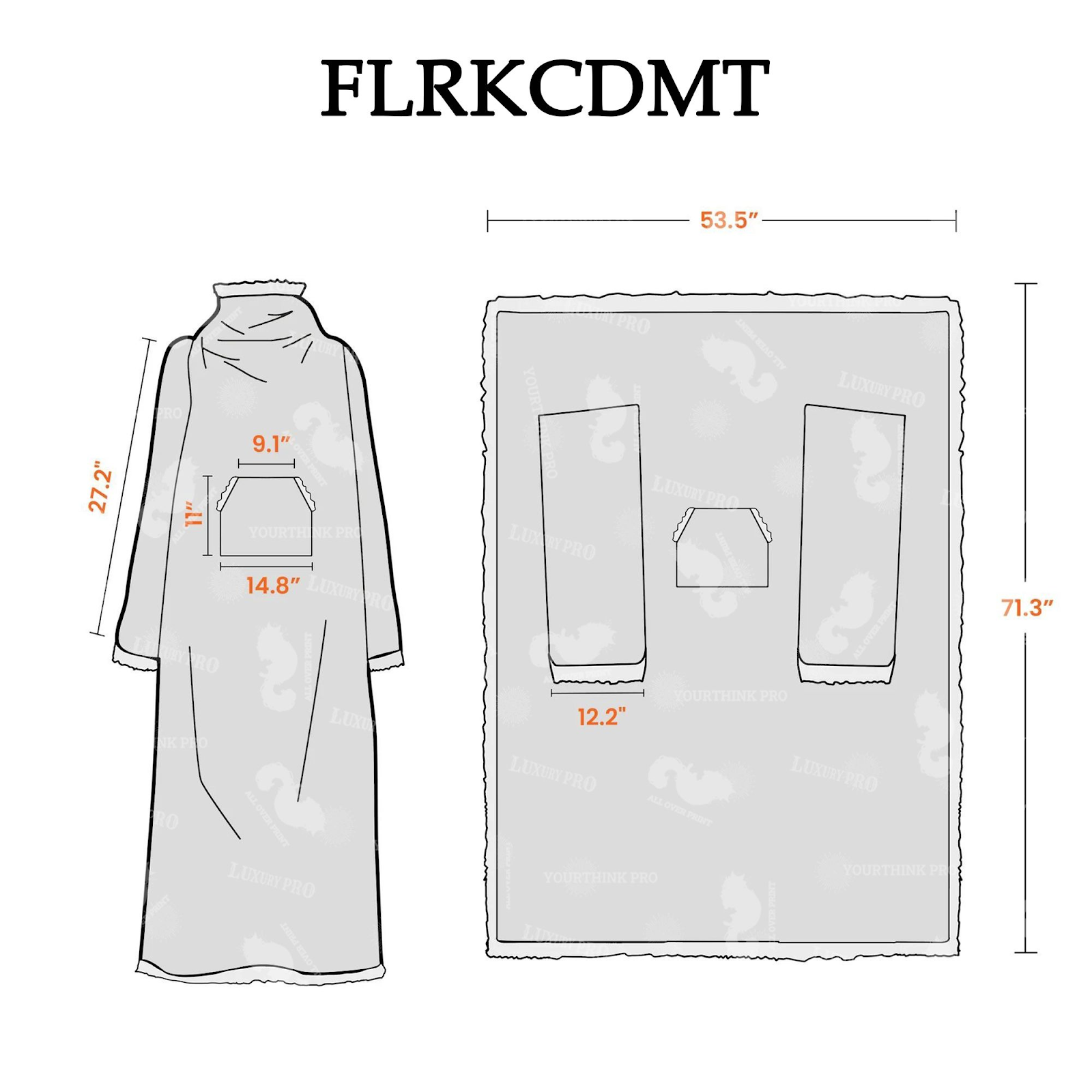 Fleece Wearable Home Coat