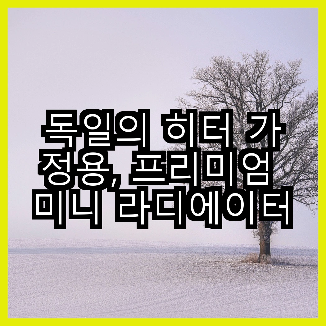 독일의 히터 가정용, 프리미엄 미니 라디에이터와 저소음 이동식 히터, 각각의 매력은 무엇일까요? 썸네일