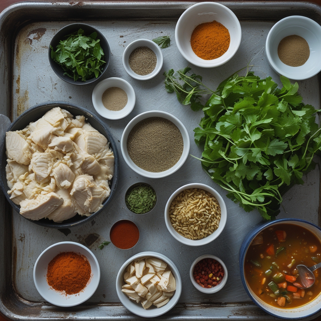 Ingredients for Poblano Chicken Tortilla Soup – Easy Homemade Comfort Food