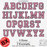 Stitch photo 2 of the Graduate Embroidery Font embroidery design