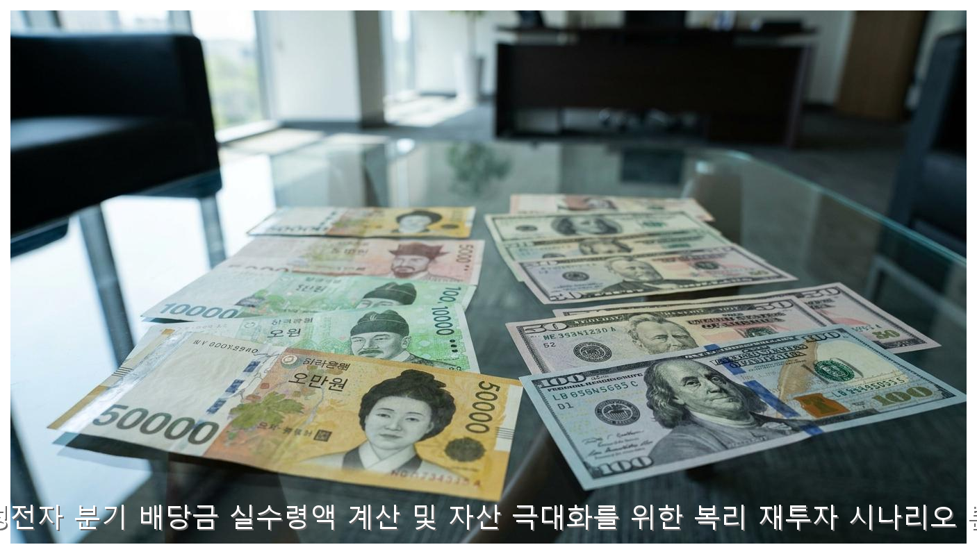 삼성전자 분기 배당금 실수령액 계산 및 자산 극대화를 위한 복리 재투자 시나리오 분석 핵심 안내 및 분석 인포그래픽 (7)
